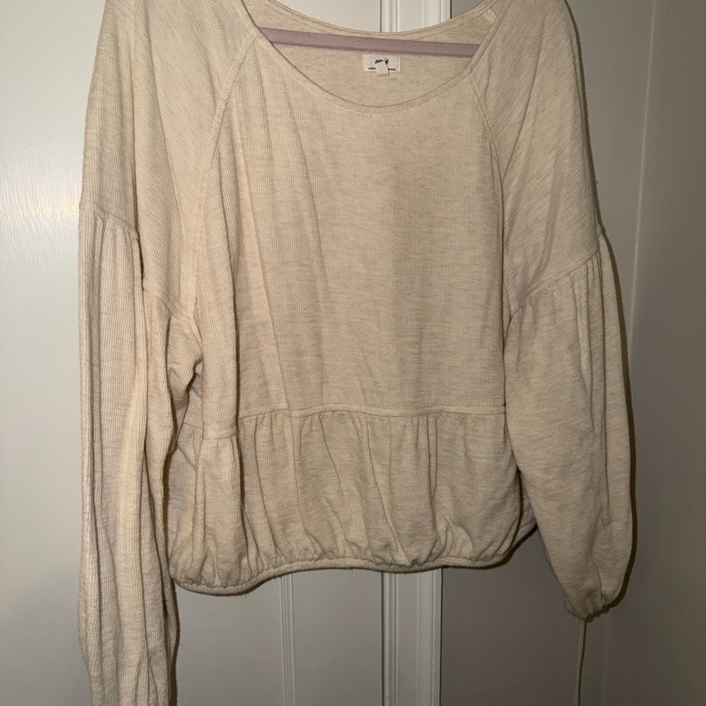 Aerie Cream Sweatshirt